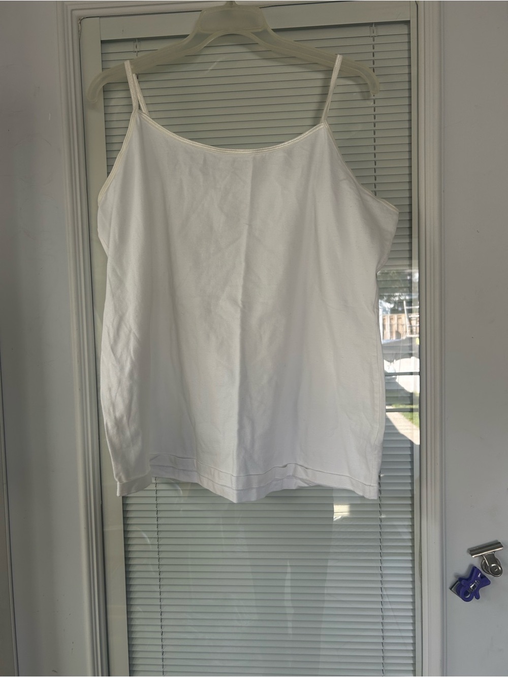 Women’s White Spaghetti Strap Tank Top